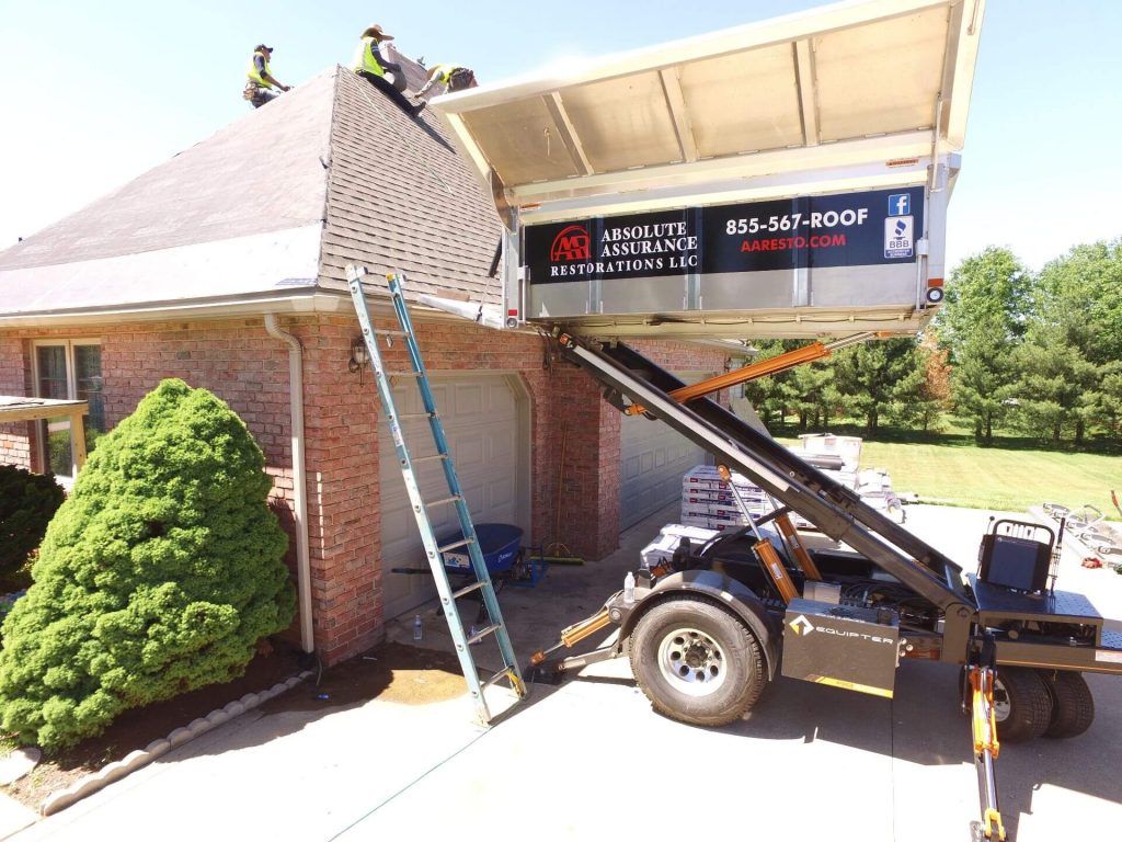 Equipter Cleanup for Roofing in Westerville, Ohio