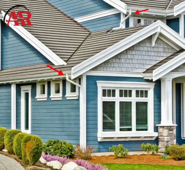 gutters mansfield ohio home with gutters